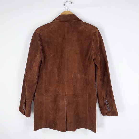 Madewell Women’s The Kline Leather Blazer Size 2 Soft Mohagany - Picture 11 of 16